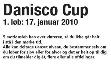 Danisco Cup - 5 landevejslb - 1. lb er d. 17. januar - 5 og 10 km DAF opmlte ruter